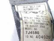 Sicherheitsgurt Links Hinten 7337042140B0 Toyota RAV4 (A2) Geländewagen 2.0 D-4D 16V 4x4 (1CD-FTV)