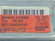 Fensterhebermotor Rechts Hinten 83460D7000 Hyundai Tucson (TL) SUV 1.7 CRDi 16V 2WD (D4FD)
