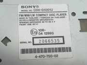 Radio CD SONY Toyota Hilux IV Pick-up 2.5 D4-D 16V 4x4 (2KD-FTV)