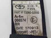 Sicherheitsgurt Rechts Hinten 7336002550C0 Toyota Auris (E18) Schrägheck 5-drs 1.6 Dual VVT-i 16V (1ZRFAE)