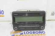 Radio CD 1K0035186AA Volkswagen Golf VI Variant (AJ5/1KA) Kombi 1.6 TDI 16V 105 (CAYC) 2009 CAYC