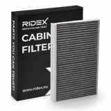 RIDEX 424I0170 Innenraumfilter Pollenfilter Aktivkohlefilter Höhe: 30 Breite:
