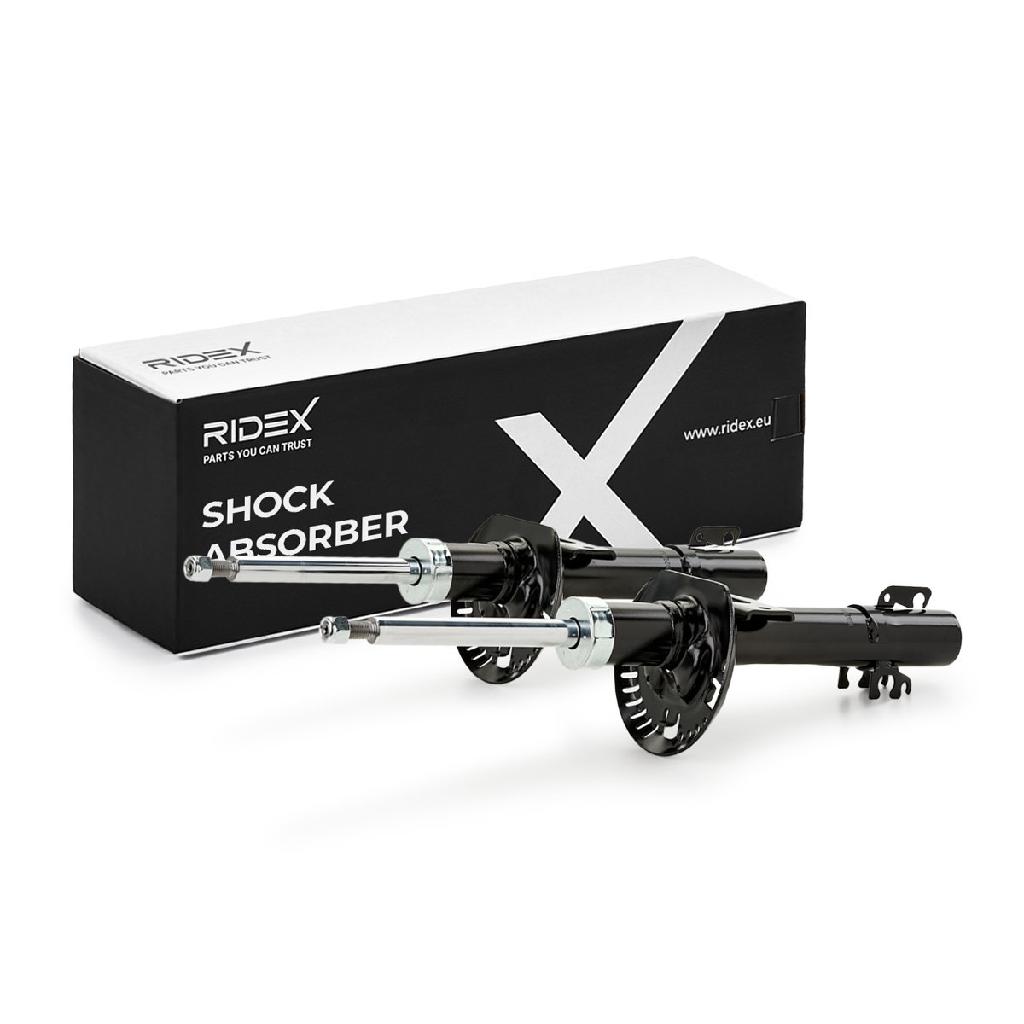RIDEX 854S1640 2x Stoßdämpfer Federbein Gasdruck Vorne für VW Polo Schrägheck