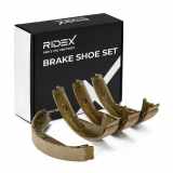 RIDEX Bremsbacken Satz für Trommelbremse Hinten ohne Hebel für VOLVO V70 II