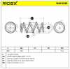 RIDEX 188C2539 2x Federn Fahrwerksfedern Vorne für VW Golf 5II Schrägheck Bild RIDEX 188C2539 2x Federn Fahrwerksfedern Vorne für VW Golf 5II Schrägheck
