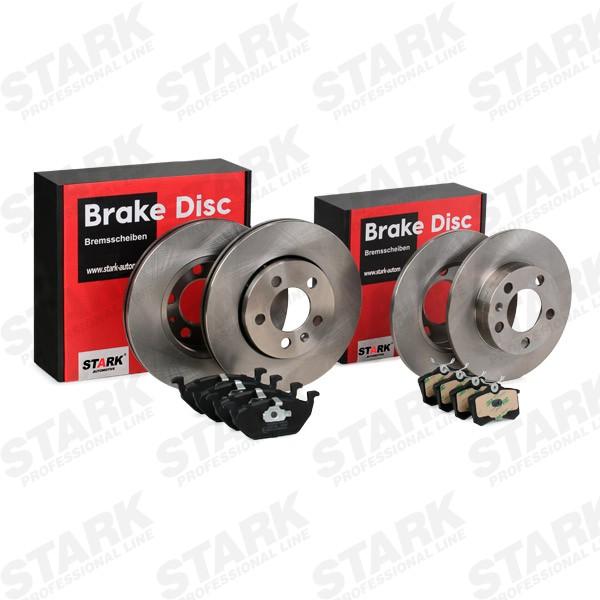 STARK Bremsenset Vorne Hinten Belüftet Ø256mm Ø230,0mm - Bremsscheiben und