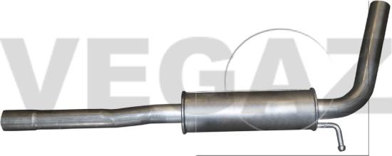 VEGAZ Mittelschalldämpfer für VW Polo Schrägheck (6R1, 6C1) Bild VEGAZ Mittelschalldämpfer für VW Polo Schrägheck (6R1, 6C1)