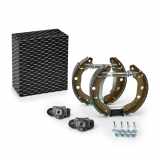 RIDEX Bremsenset Trommelbremse Bremsbacken Satz Hinten für RENAULT KANGOO