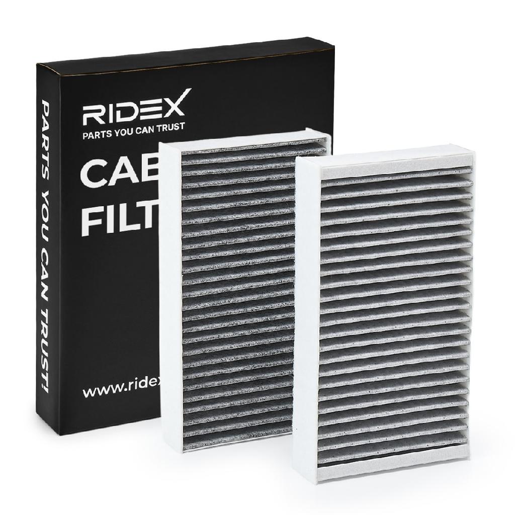 RIDEX 424I0192 Innenraumfilter Pollenfilter Aktivkohlefilter Höhe: 41 Breite: