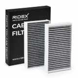 RIDEX 424I0192 Innenraumfilter Pollenfilter Aktivkohlefilter Höhe: 41 Breite: