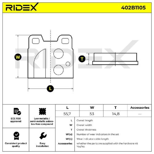RIDEX Bremsbelagsatz Bremsbeläge Hinten für VW Kaefer Typ 1 Kaefer Cabrio (15) Bild RIDEX Bremsbelagsatz Bremsbeläge Hinten für VW Kaefer Typ 1 Kaefer Cabrio (15)
