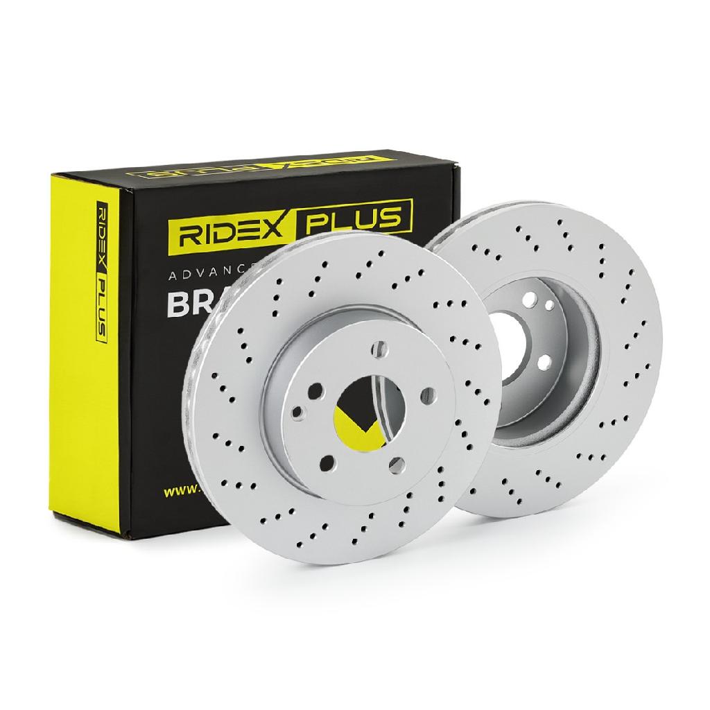 RIDEX PLUS 82B0447P 2x Bremsscheiben Vorne Ø295mm innenbelüftet gelocht