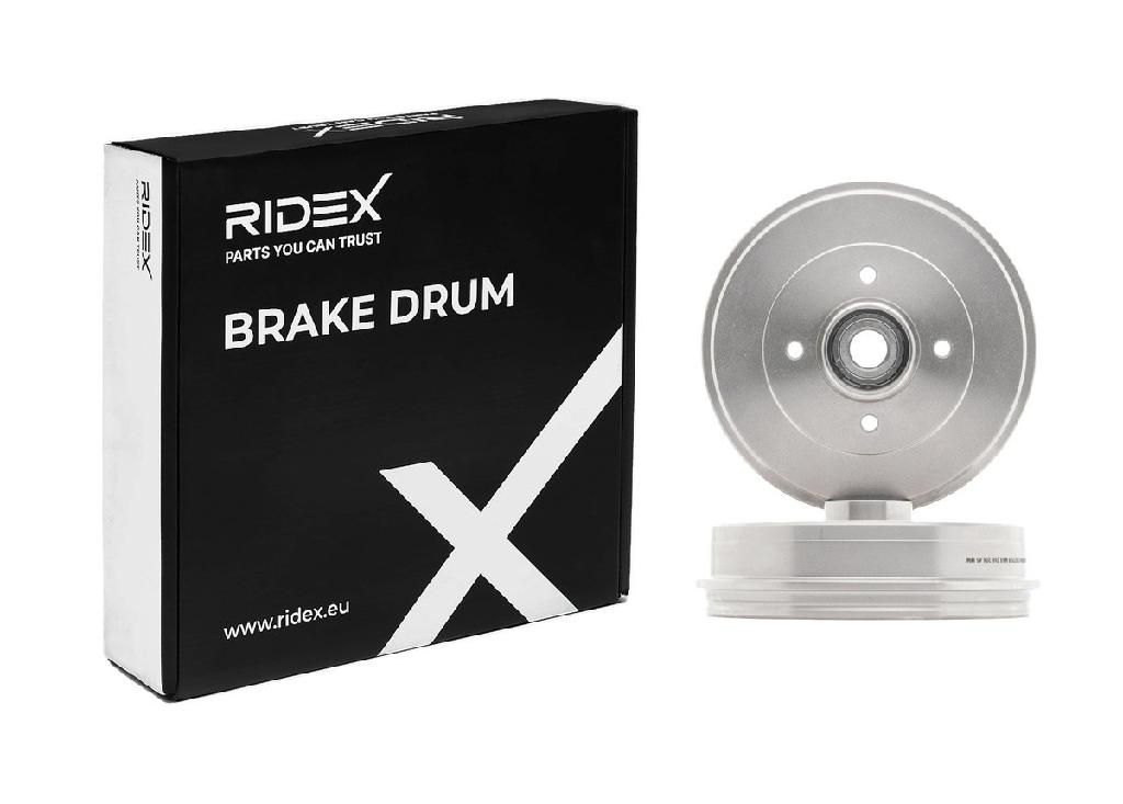 RIDEX 123B0156 2x Bremstrommeln Set Hinten InnenØ203,3mm AußenØ234,0mm