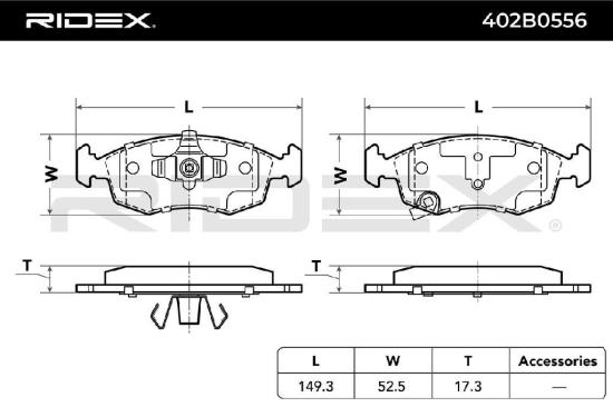 RIDEX Bremsbelagsatz Bremsbeläge Vorne für FIAT 500 (312) 500 C (312) 500e 500L Bild RIDEX Bremsbelagsatz Bremsbeläge Vorne für FIAT 500 (312) 500 C (312) 500e 500L