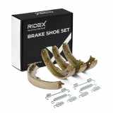 RIDEX Bremsbacken Satz für Trommelbremse Hinten mit Zubehör 70B0140