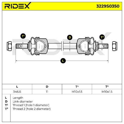RIDEX 1x Koppelstange Stabilisator Vorne für CITROËN XM (Y4) passend für PEUGEOT Bild RIDEX 1x Koppelstange Stabilisator Vorne für CITROËN XM (Y4) passend für PEUGEOT