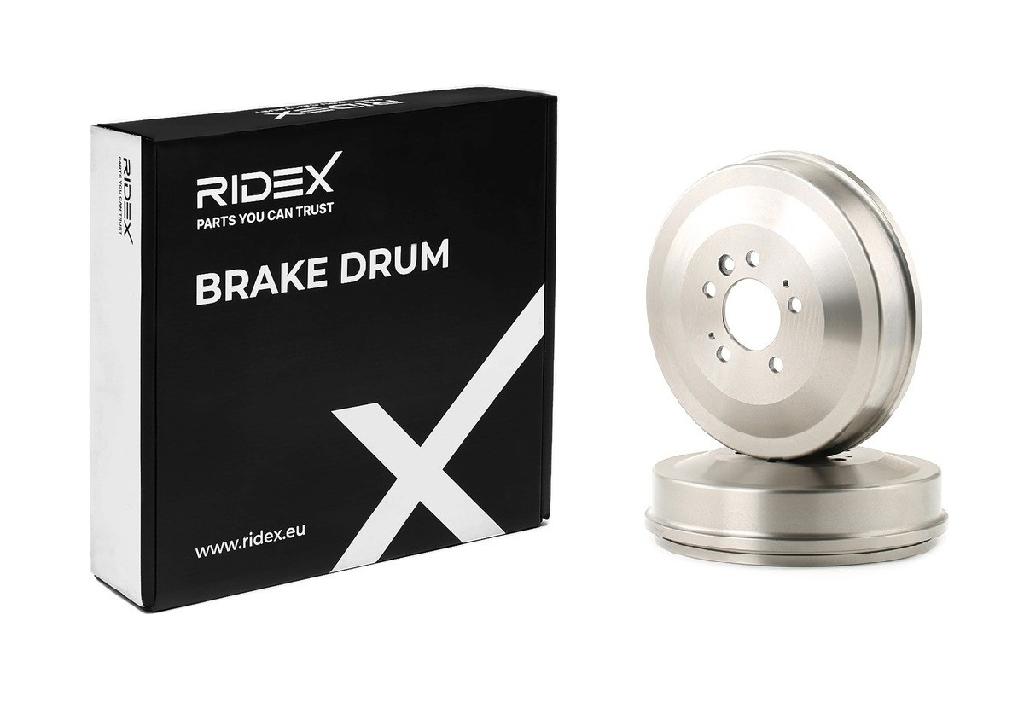 RIDEX 123B0219 2x Bremstrommeln Set Hinten InnenØ295mm AußenØ335mm für VW