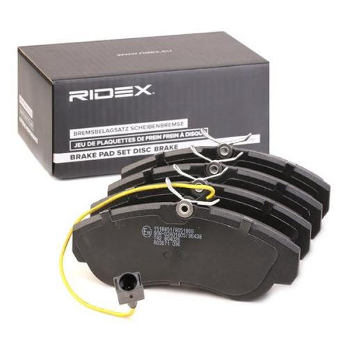 RIDEX Bremsbelagsatz Bremsbeläge Vorne für FIAT DUCATO Pritsche/Fahrgestell Bild RIDEX Bremsbelagsatz Bremsbeläge Vorne für FIAT DUCATO Pritsche/Fahrgestell