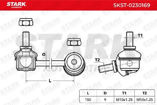 STARK 1x Koppelstange Stabilisator Vorne rechts für OPEL Frontera B SUV (U99) Bild STARK 1x Koppelstange Stabilisator Vorne rechts für OPEL Frontera B SUV (U99)