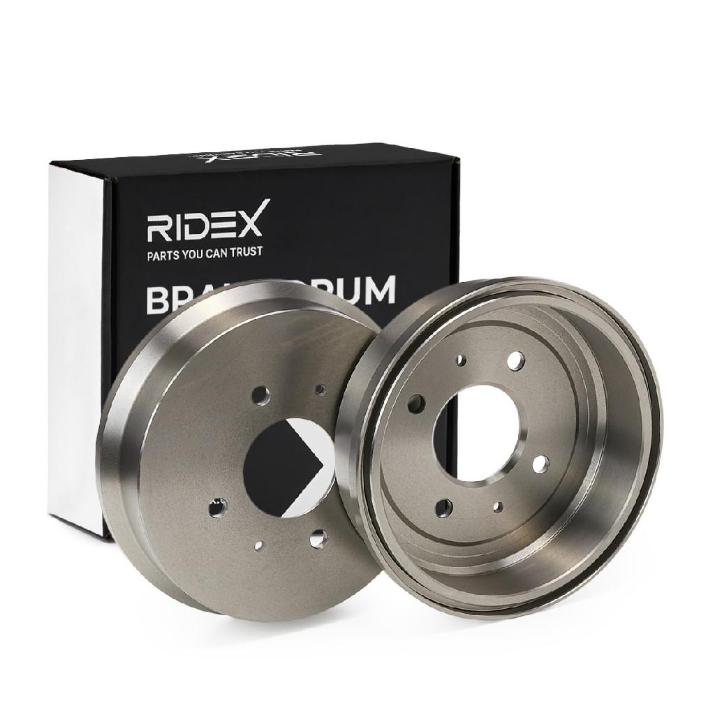RIDEX 123B0059 2x Bremstrommeln Set Hinten für MITSUBISHI COLT VI für SMART