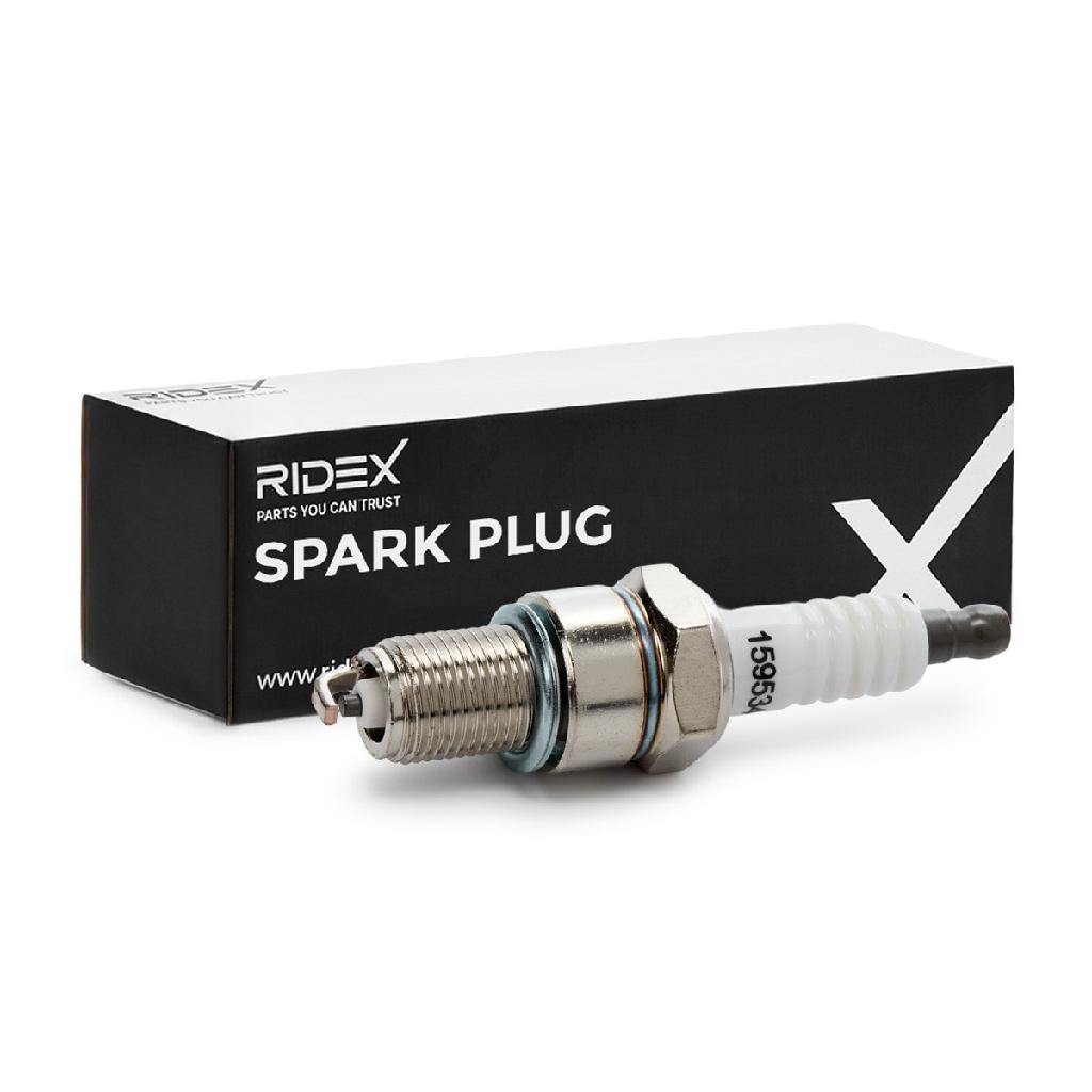 RIDEX 686S0011 Zündkerze Nickel Spanner Size: 20,8 Gewindelänge: 19 für VW