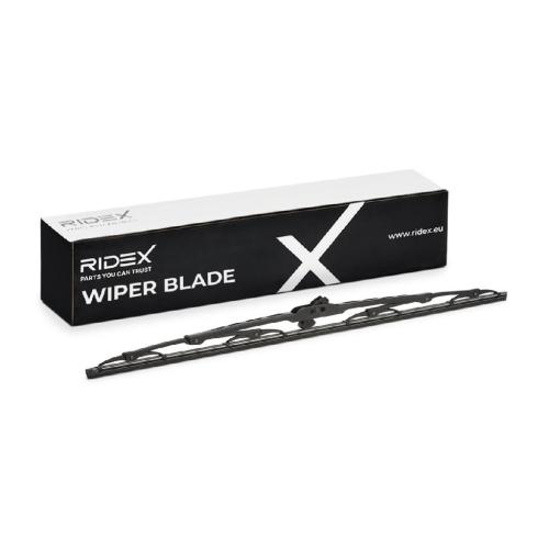 RIDEX Scheibenwischer Wischblatt Stück ohne Spoiler Vorne Länge: 575mm Standard Bild RIDEX Scheibenwischer Wischblatt Stück ohne Spoiler Vorne Länge: 575mm Standard