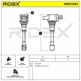 RIDEX 689C0082 Zündspule für NISSAN Qashqai / Qashqai +2 I (J10, NJ10)