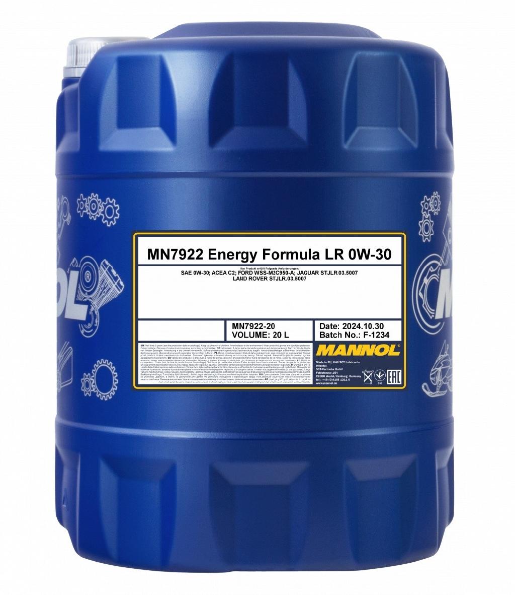 MANNOL Motoröl 0W-30 Energy Motor Öl ACEA C2 Formula LR 20L für FORD Kuga Mk2