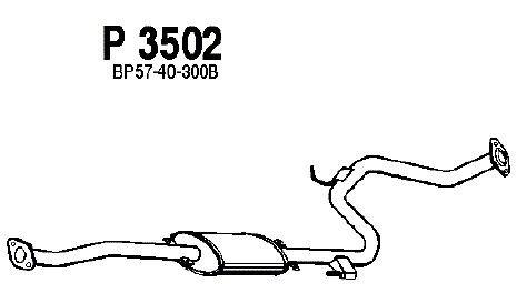VEGAZ Mittelschalldämpfer für MAZDA FAMILIA V (BA)