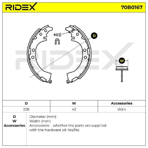 RIDEX Bremsbacken Satz für Trommelbremse Hinten ohne Hebel für TOYOTA RAV 4 II Bild RIDEX Bremsbacken Satz für Trommelbremse Hinten ohne Hebel für TOYOTA RAV 4 II