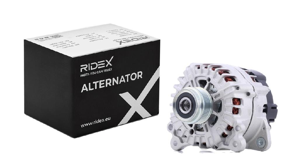RIDEX 4G1283 Lichtmaschine 180A 12V Drehrichtung im Uhrzeigersinn mit für AUDI