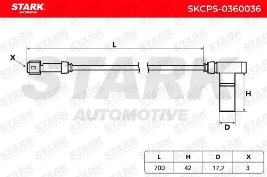 STARK Kurbelwellensensor SKCPS-0360036 690 mm für AUDI A4 Limousine (8D2, B5) Bild STARK Kurbelwellensensor SKCPS-0360036 690 mm für AUDI A4 Limousine (8D2, B5)