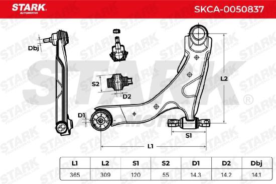 STARK SKCA-0050837 Lenker Radaufhängung Querlenker Front links für HYUNDAI COUPE Bild STARK SKCA-0050837 Lenker Radaufhängung Querlenker Front links für HYUNDAI COUPE