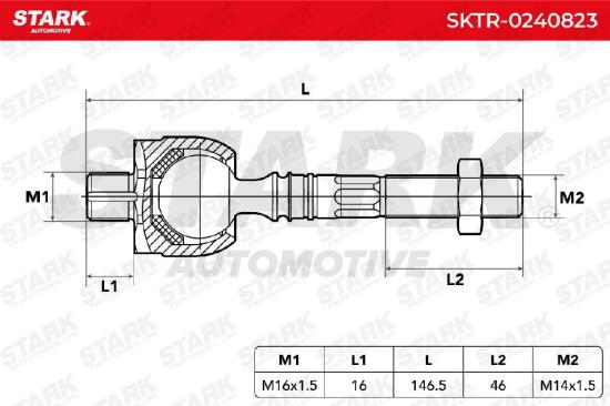 STARK Axialgelenk Spurstange Vorne links rechts für CITROËN C5 III Kombi (RW) Bild STARK Axialgelenk Spurstange Vorne links rechts für CITROËN C5 III Kombi (RW)