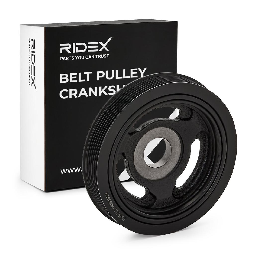 RIDEX 3213B0010 Riemenscheibe Kurbelwelle Kurbelwellenriemenscheibe 6-Rippen