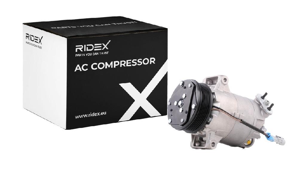 RIDEX A/C Kompressor für Klimaanlage Klimakompressor mit ID: CVC Kältemittel: