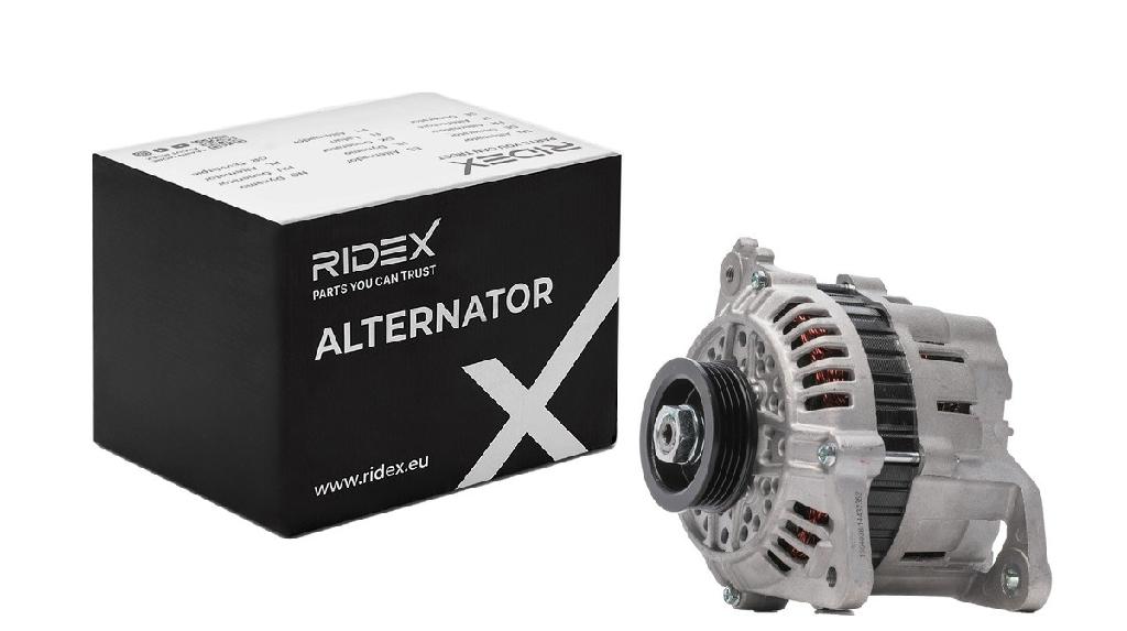 RIDEX 4G0468 Lichtmaschine 90A 12V Drehrichtung im Uhrzeigersinn mit 3730032800