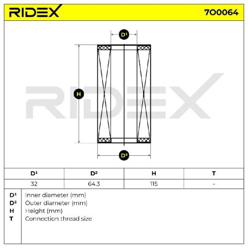 RIDEX Ölfilter Motorölfilter Filtereinsatz mit Dichtungen 7O0064 für OPEL Bild RIDEX Ölfilter Motorölfilter Filtereinsatz mit Dichtungen 7O0064 für OPEL