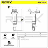 RIDEX 689C0059 Zündspule für TOYOTA Yaris Schrägheck (P9) 9091902267 133844
