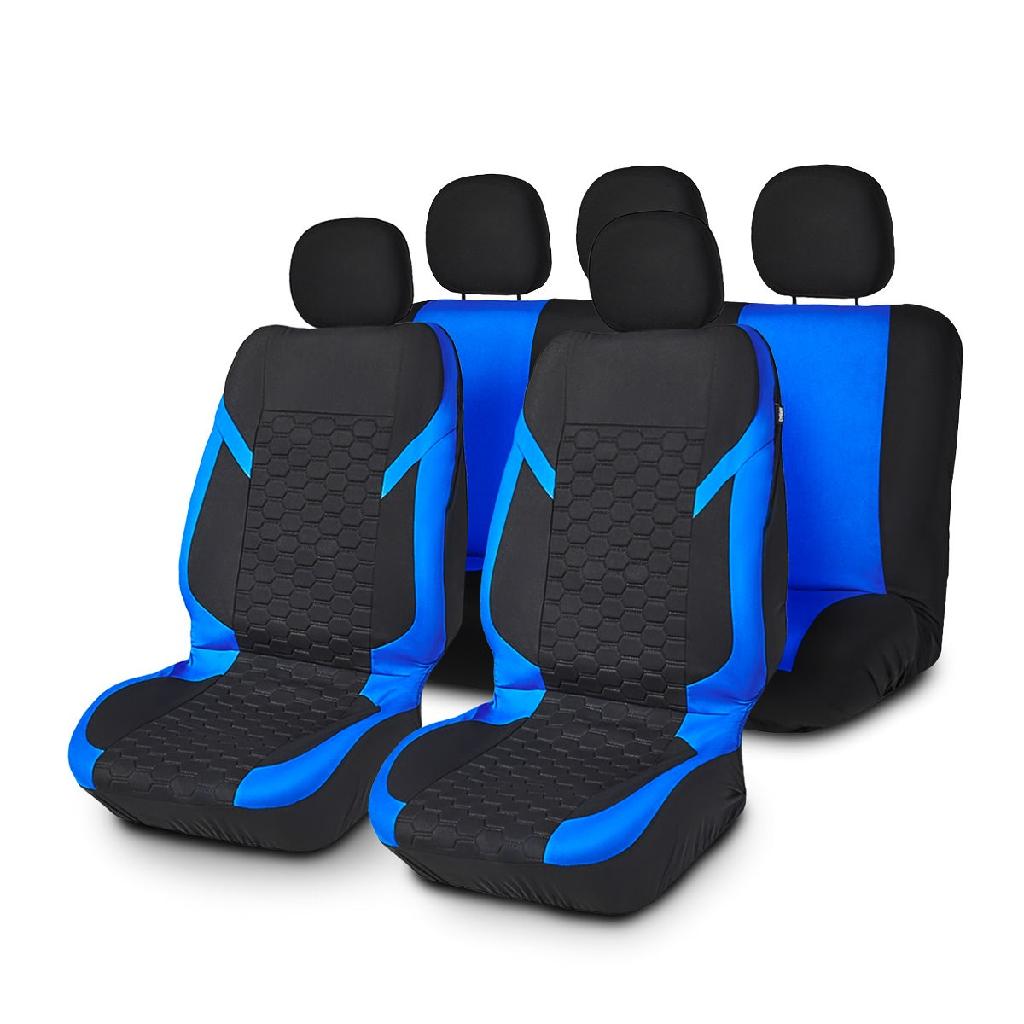 RIDEX 4773A0014 Sitzschonbezug Vorne und Hinten Satz Polyester Schwarz/Blau