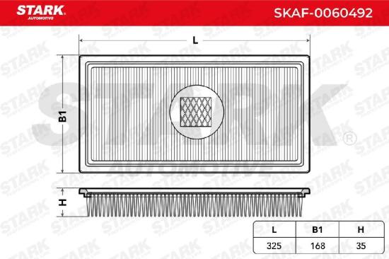 STARK SKAF-0060492 Motor Luftfilter RechtEckig Filtereinsatz Umluftfilter Bild STARK SKAF-0060492 Motor Luftfilter RechtEckig Filtereinsatz Umluftfilter