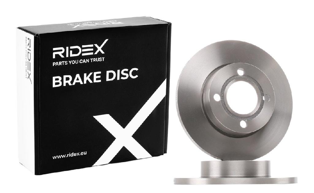 RIDEX 82B0732 1x Bremsscheibe Vorne Ø256mm voll für AUDI 80 (89, 89Q, 8A, B3)