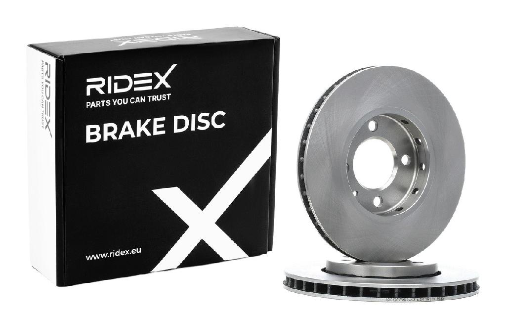 RIDEX 82B0493 2x Bremsscheiben Vorne Ø256mm Belüftet für VW up! Schrägheck