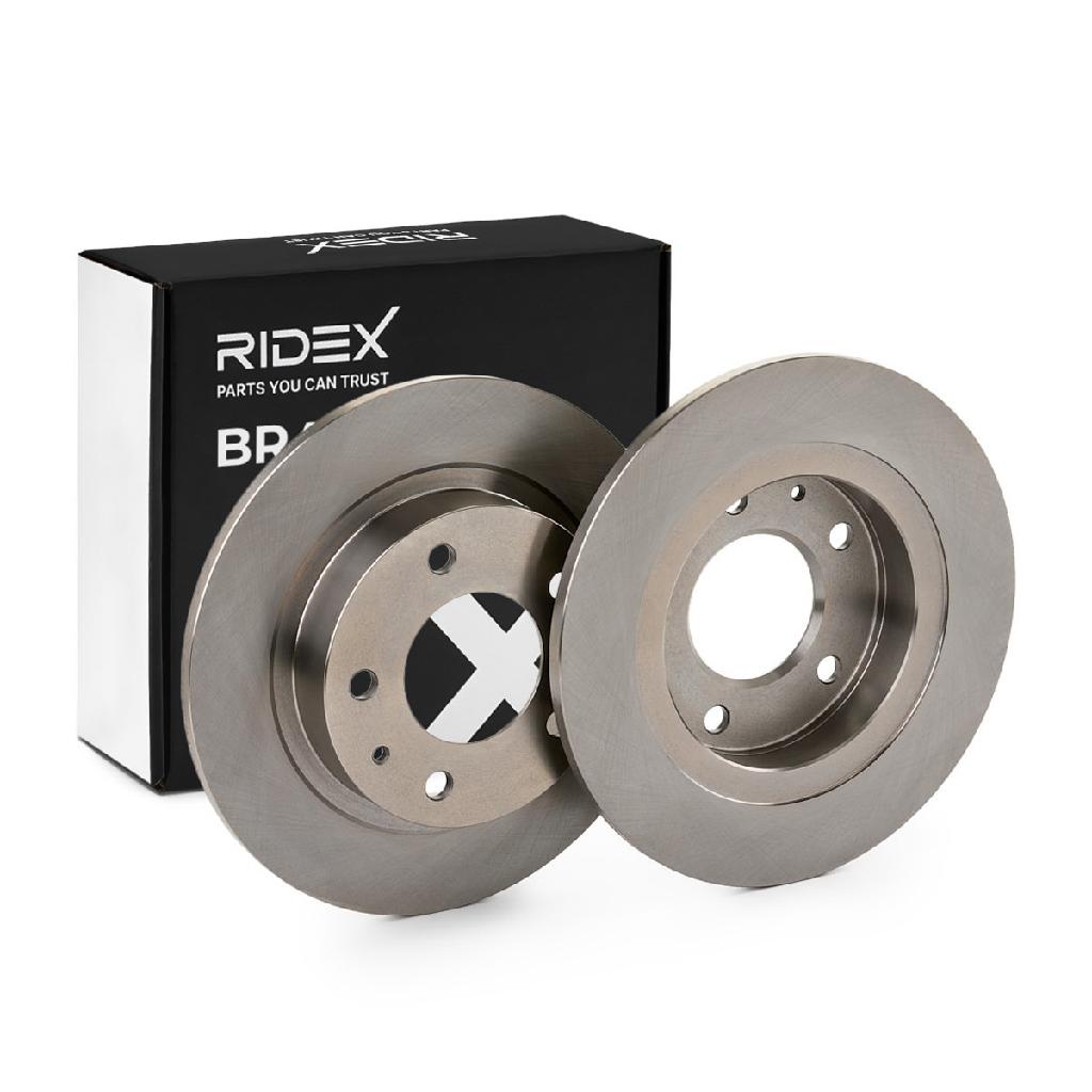 RIDEX 82B0694 2x Bremsscheiben Hinten Ø261mm voll für MAZDA PREMACY (CP)