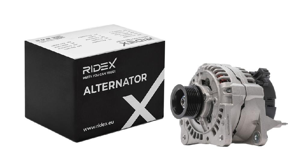 RIDEX 4G0791 Lichtmaschine 90A 12V Drehrichtung im Uhrzeigersinn mit für VW