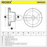 RIDEX 1180S0230 Federbeinstützlager Vorne für VW Golf 1V Schrägheck (1J1)