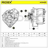 RIDEX 4G0453 Lichtmaschine 90A 12V Drehrichtung im Uhrzeigersinn für für VW