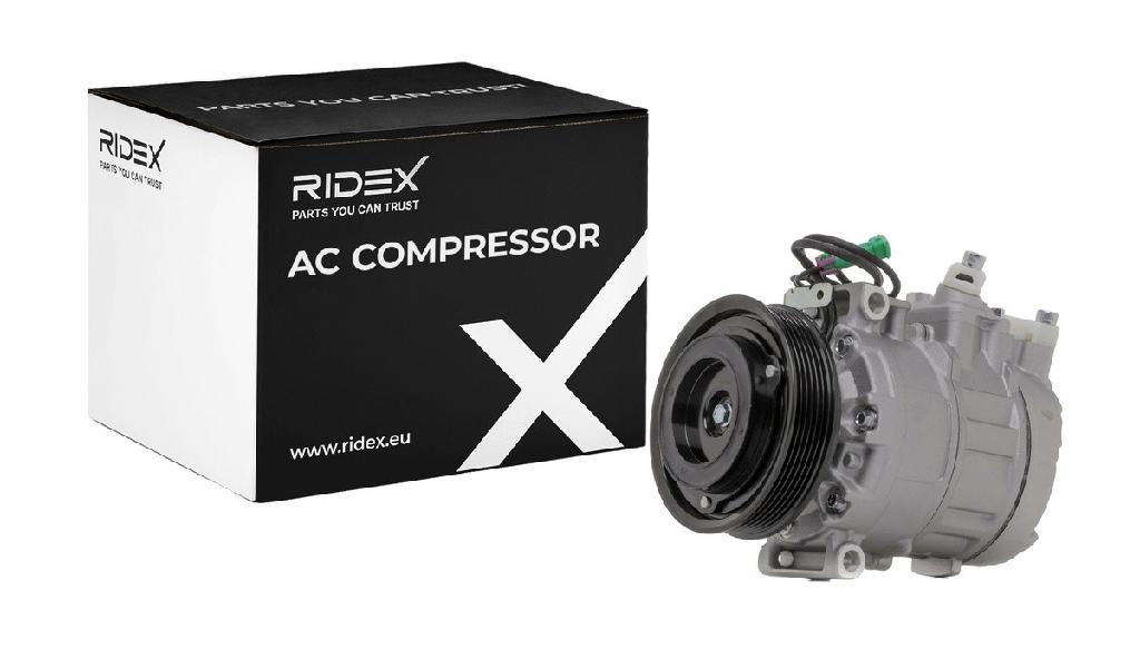 RIDEX A/C Kompressor für Klimaanlage Klimakompressor PAG 46 mit 120mm für VW