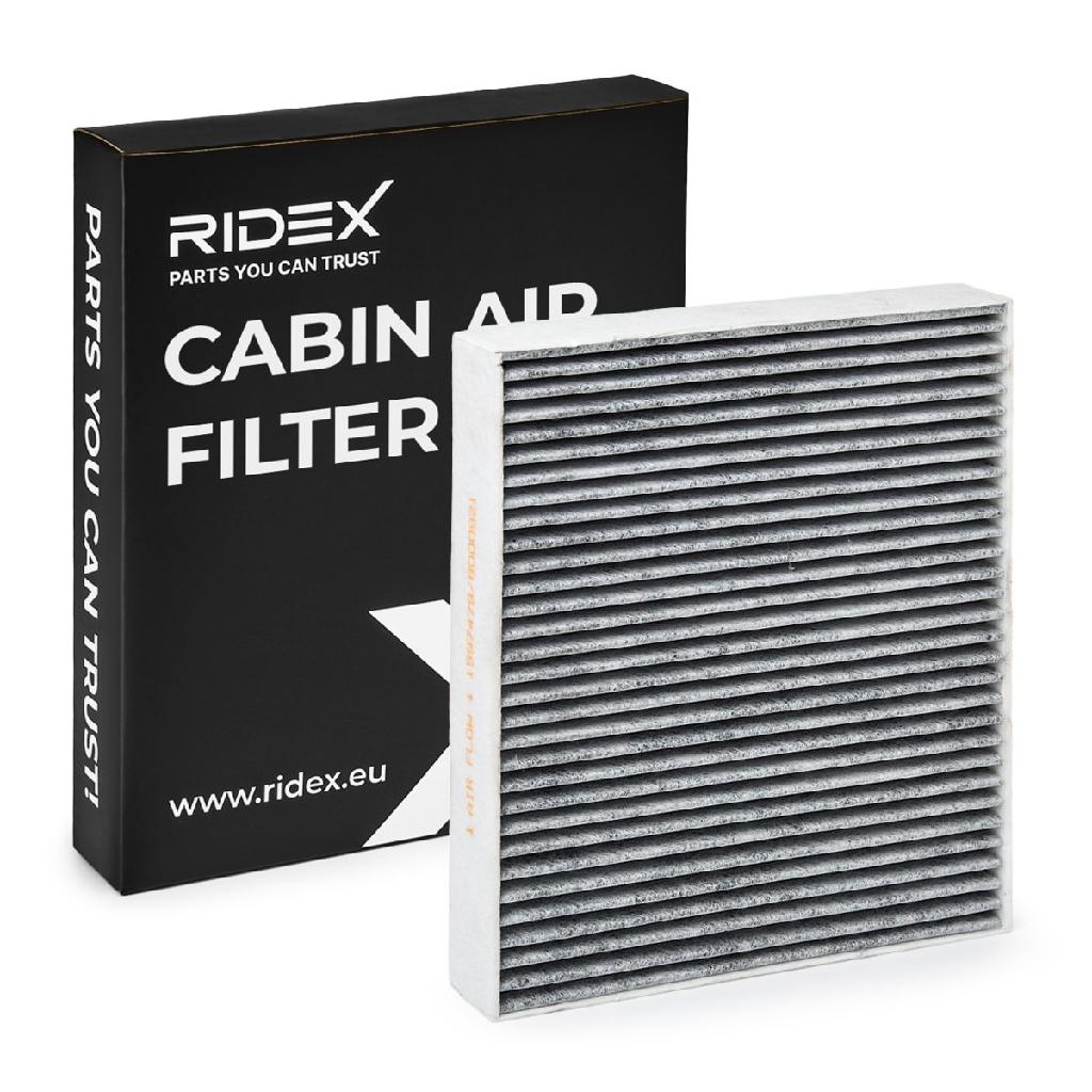 RIDEX 424I0204 Innenraumfilter Pollenfilter Aktivkohlefilter Höhe: 36 Breite: