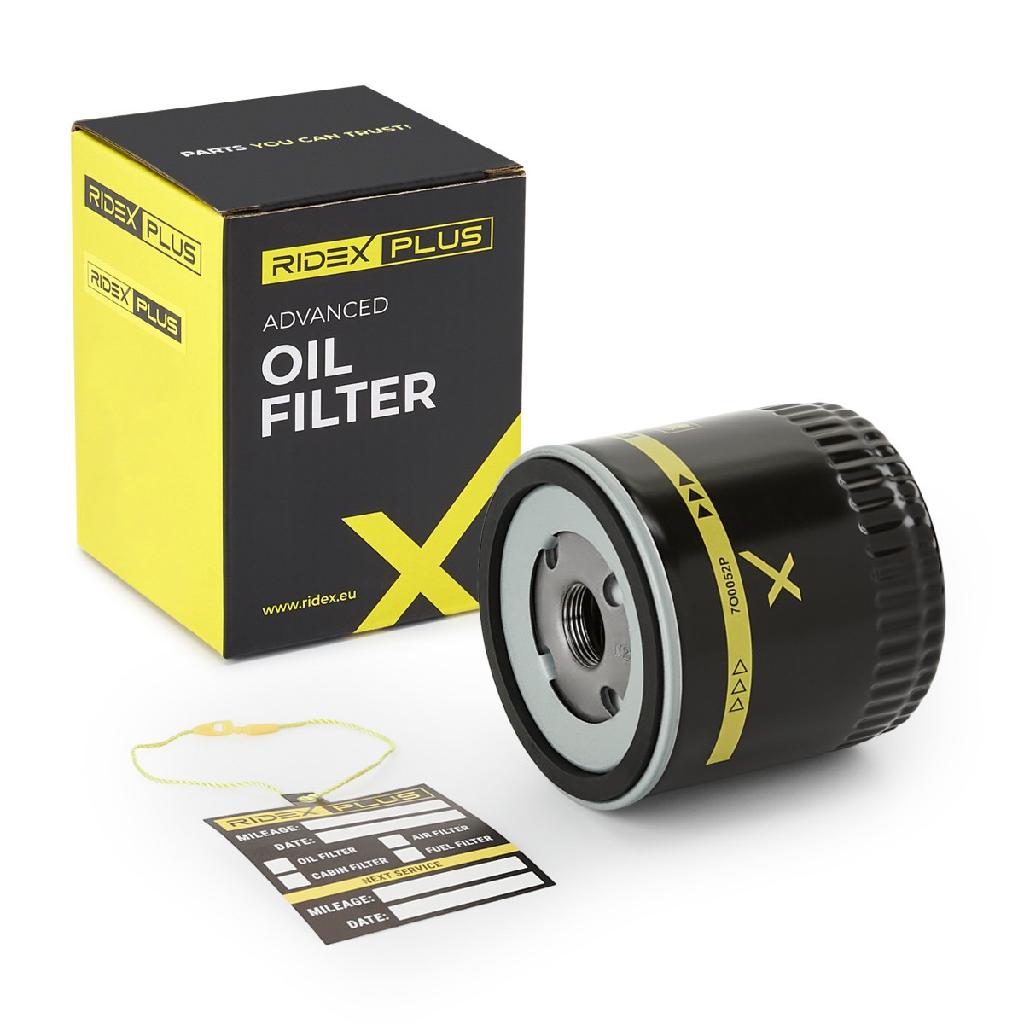 RIDEX PLUS Ölfilter Motorölfilter Anschraubfilter 7O0020P für VW Polo Schrägheck